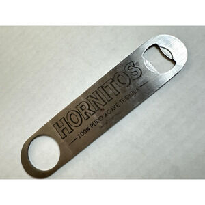 Flat Bottle Openers/ Bar Key, Silver Steel Hornitos Agave Tequila Bar